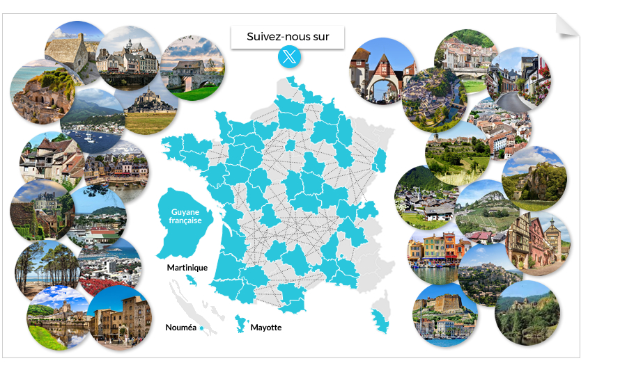  Partout en France et au-delà des océans !